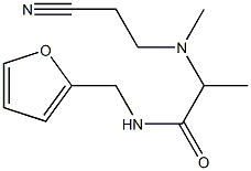 2-[(2-cyanoethyl)(methyl)amino]-N-(furan-2-ylmethyl)propanamide Struktur