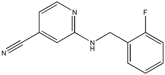 2-[(2-fluorobenzyl)amino]isonicotinonitrile Struktur