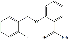 2-[(2-fluorobenzyl)oxy]benzenecarboximidamide Struktur