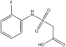 2-[(2-fluorophenyl)sulfamoyl]acetic acid Struktur