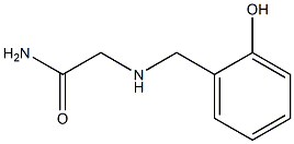 2-[(2-hydroxybenzyl)amino]acetamide Struktur