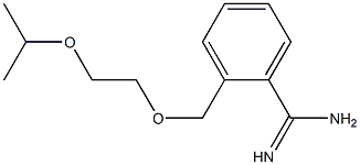 2-[(2-isopropoxyethoxy)methyl]benzenecarboximidamide Struktur