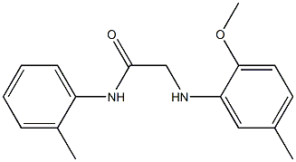 2-[(2-methoxy-5-methylphenyl)amino]-N-(2-methylphenyl)acetamide Struktur