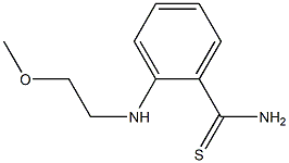 2-[(2-methoxyethyl)amino]benzene-1-carbothioamide Struktur