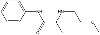 2-[(2-methoxyethyl)amino]-N-phenylpropanamide Struktur