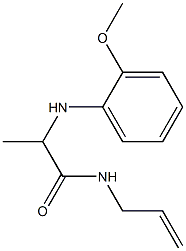 2-[(2-methoxyphenyl)amino]-N-(prop-2-en-1-yl)propanamide Struktur