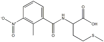 2-[(2-methyl-3-nitrophenyl)formamido]-4-(methylsulfanyl)butanoic acid Struktur