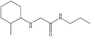 2-[(2-methylcyclohexyl)amino]-N-propylacetamide Struktur