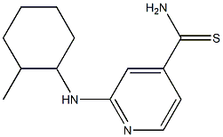 2-[(2-methylcyclohexyl)amino]pyridine-4-carbothioamide Struktur