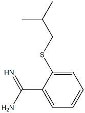 2-[(2-methylpropyl)sulfanyl]benzene-1-carboximidamide Struktur