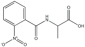 2-[(2-nitrobenzoyl)amino]propanoic acid Struktur