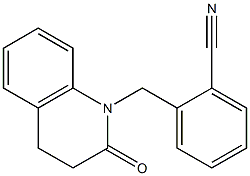 2-[(2-oxo-3,4-dihydroquinolin-1(2H)-yl)methyl]benzonitrile Struktur