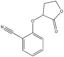 2-[(2-oxooxolan-3-yl)oxy]benzonitrile Struktur