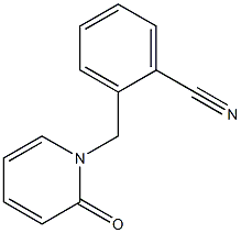 2-[(2-oxopyridin-1(2H)-yl)methyl]benzonitrile Struktur