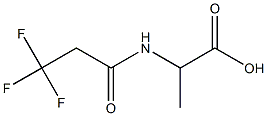 2-[(3,3,3-trifluoropropanoyl)amino]propanoic acid Struktur