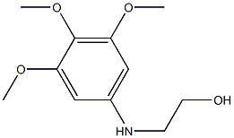 2-[(3,4,5-trimethoxyphenyl)amino]ethan-1-ol Struktur