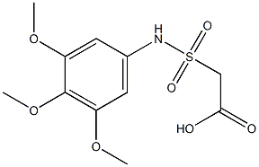 2-[(3,4,5-trimethoxyphenyl)sulfamoyl]acetic acid Struktur