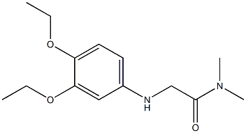 2-[(3,4-diethoxyphenyl)amino]-N,N-dimethylacetamide Struktur