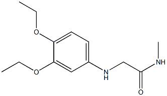 2-[(3,4-diethoxyphenyl)amino]-N-methylacetamide Struktur