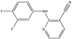 2-[(3,4-difluorophenyl)amino]nicotinonitrile Struktur