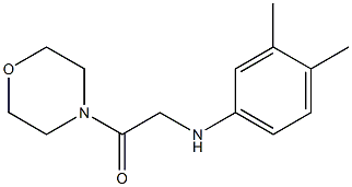 2-[(3,4-dimethylphenyl)amino]-1-(morpholin-4-yl)ethan-1-one Struktur