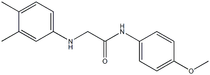 2-[(3,4-dimethylphenyl)amino]-N-(4-methoxyphenyl)acetamide Struktur