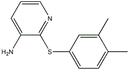 2-[(3,4-dimethylphenyl)sulfanyl]pyridin-3-amine Struktur