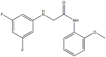 2-[(3,5-difluorophenyl)amino]-N-(2-methoxyphenyl)acetamide Struktur