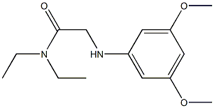 2-[(3,5-dimethoxyphenyl)amino]-N,N-diethylacetamide Struktur