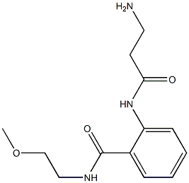 2-[(3-aminopropanoyl)amino]-N-(2-methoxyethyl)benzamide Struktur