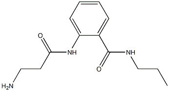 2-[(3-aminopropanoyl)amino]-N-propylbenzamide Struktur