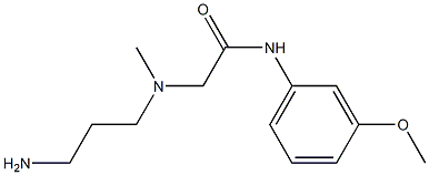 2-[(3-aminopropyl)(methyl)amino]-N-(3-methoxyphenyl)acetamide Struktur