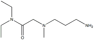 2-[(3-aminopropyl)(methyl)amino]-N,N-diethylacetamide Struktur