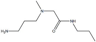 2-[(3-aminopropyl)(methyl)amino]-N-propylacetamide Struktur