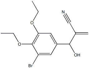 2-[(3-bromo-4,5-diethoxyphenyl)(hydroxy)methyl]prop-2-enenitrile Struktur