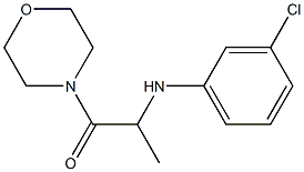 2-[(3-chlorophenyl)amino]-1-(morpholin-4-yl)propan-1-one Struktur