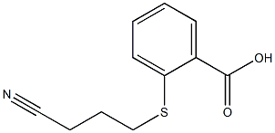 2-[(3-cyanopropyl)sulfanyl]benzoic acid Struktur