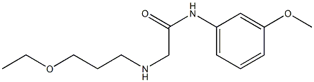 2-[(3-ethoxypropyl)amino]-N-(3-methoxyphenyl)acetamide Struktur