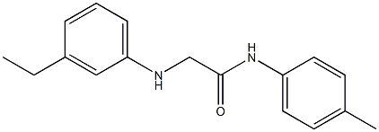 2-[(3-ethylphenyl)amino]-N-(4-methylphenyl)acetamide Struktur