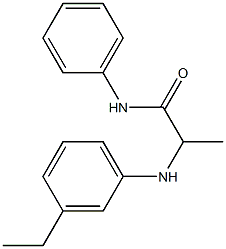 2-[(3-ethylphenyl)amino]-N-phenylpropanamide Struktur