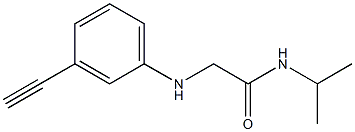 2-[(3-ethynylphenyl)amino]-N-(propan-2-yl)acetamide Struktur