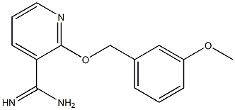 2-[(3-methoxybenzyl)oxy]pyridine-3-carboximidamide Struktur