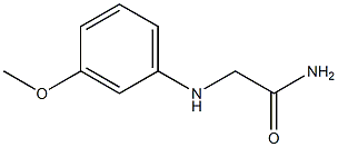 2-[(3-methoxyphenyl)amino]acetamide Struktur