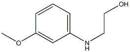 2-[(3-methoxyphenyl)amino]ethan-1-ol Struktur