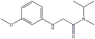 2-[(3-methoxyphenyl)amino]-N-methyl-N-(propan-2-yl)acetamide Struktur