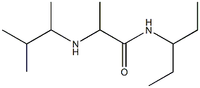 2-[(3-methylbutan-2-yl)amino]-N-(pentan-3-yl)propanamide Struktur