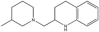 2-[(3-methylpiperidin-1-yl)methyl]-1,2,3,4-tetrahydroquinoline Struktur