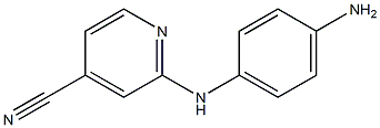 2-[(4-aminophenyl)amino]isonicotinonitrile Struktur