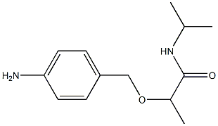 2-[(4-aminophenyl)methoxy]-N-(propan-2-yl)propanamide Struktur