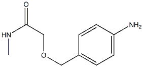 2-[(4-aminophenyl)methoxy]-N-methylacetamide Struktur